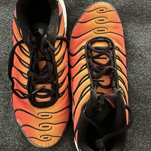 Vibrant Orange Nike Athletic Shoes
